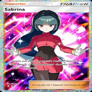 Pokémon TCGP Supporter Sabrina Full Art ⭐⭐
