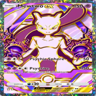 Pokémon TCGP Mewtwo Ex Full Art ⭐⭐ Deluxe Pack