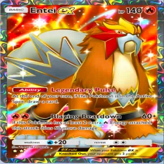 Pokémon TCGP Entei Ex Full Art ⭐⭐