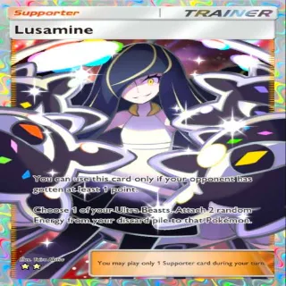Pokémon TCGP Supporter Lusamine Full Art ⭐⭐ Deluxe Pack