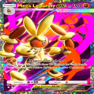 Pokémon TCGP Mega Lopunny Ex Full Art ⭐⭐