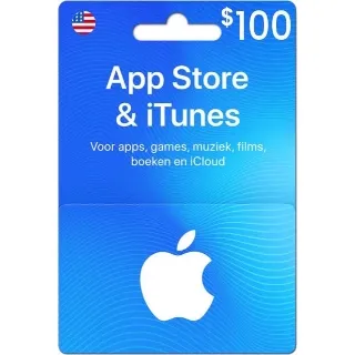 $100.00 iTunes Gift Card - USA