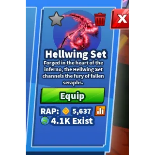 bladeball Hellwing set 