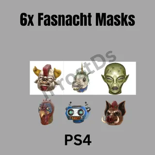 6x Fasnacht Masks
