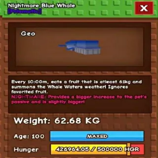 Nightmare Blue Whale
