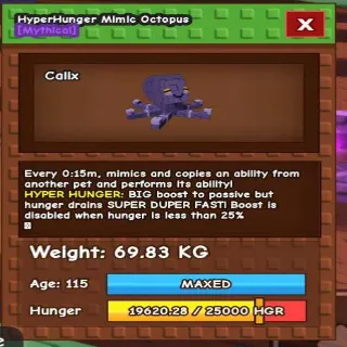 Huge Hyperhunger Mimic Octopus