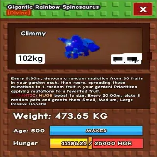 Colossal Gigantic Rainbow Spino