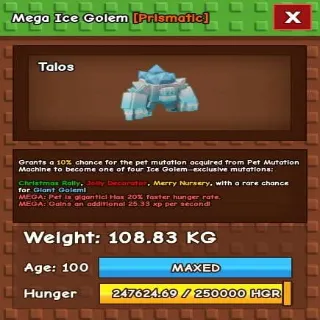 Colossal Mega Ice Golem