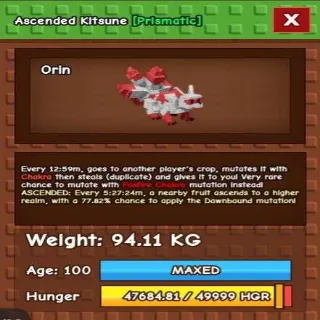 Godly Ascended Kitsune