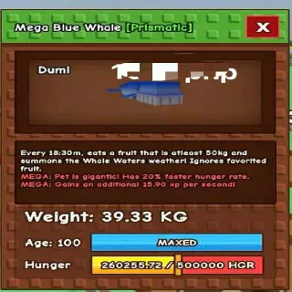 Mega Blue Whale