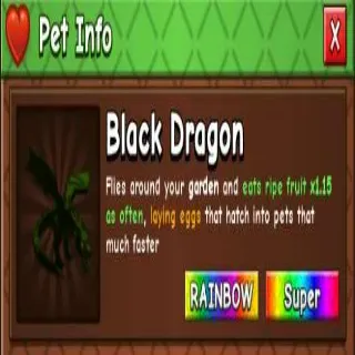 Rainbow Black Dragon