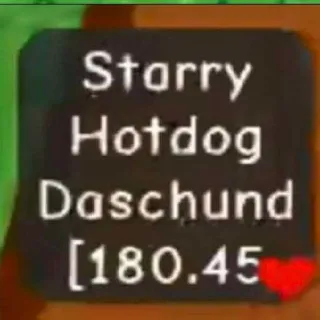 Starry Hotdog Daschund