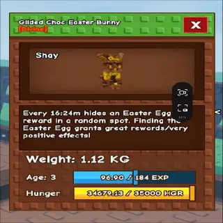 Gilded Choc Easter Bunny