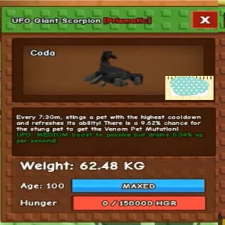 Huge UFO Giant Scorpion