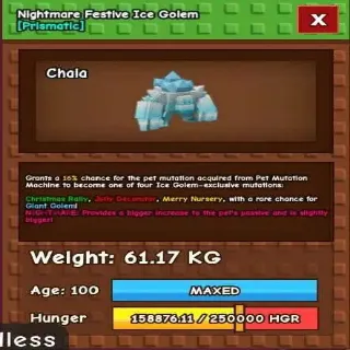 Nightmare Festival Ice Golem