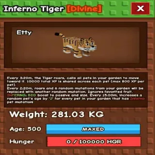 HUGE INFERNO TIGER