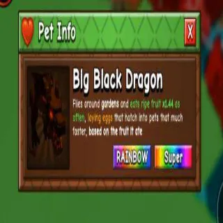 Big Rainbow Black Dragon