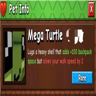 Mega Turtle - Grow A Garden 2