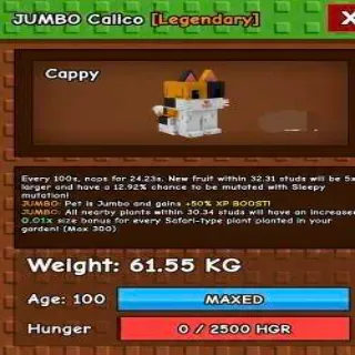 Huge Jumbo Calico
