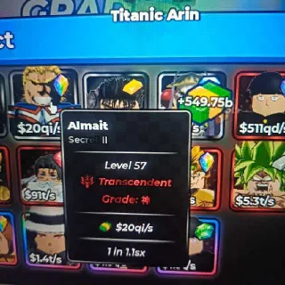 Almait $20qi/s  - ANIME DICE