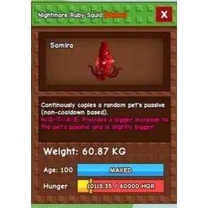 Huge Ruby Squid