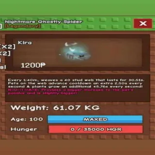 HUGE NIGHTMARE GHOSTLY SPIDER