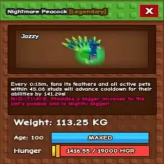Colossal Peacock