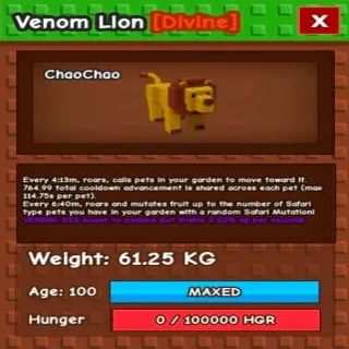Huge Venom Lion