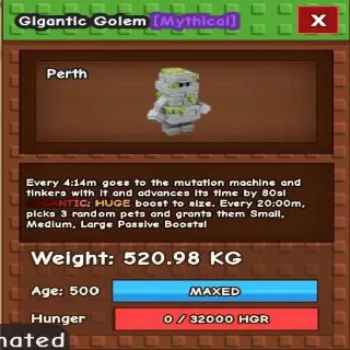 Colossal Gigantic Golem