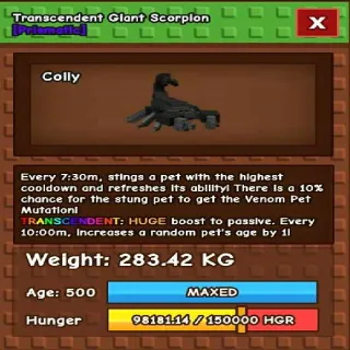 Huge Transcedent Giant Scorpion