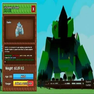 Huge UFO Festive Ice Golem