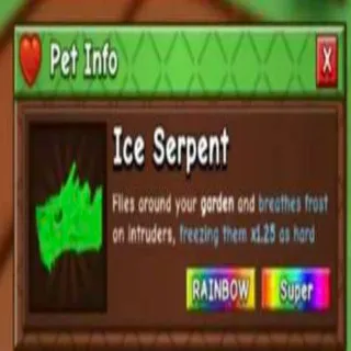 Rainbow Ice Serpent
