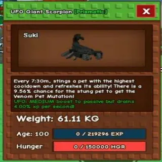 UFO GIANT SCORPION