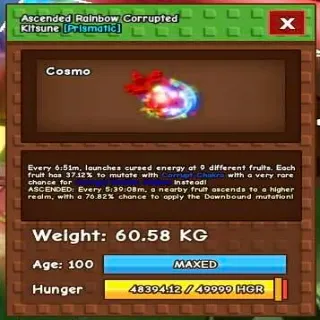 Huge Ascended Rainbow Currupted Kitsune