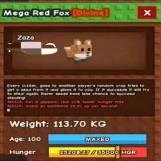 Colossal Mega Red Fox
