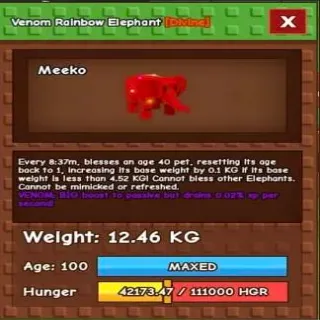 Venom Rainbow Elephant