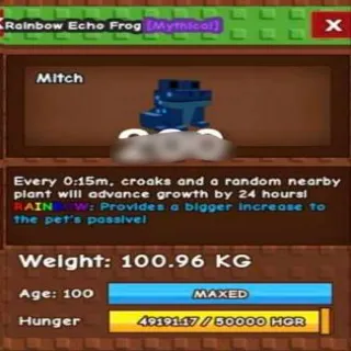 Colossal Rainbow Echo Frog