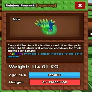 Colossal Rainbow Peacock