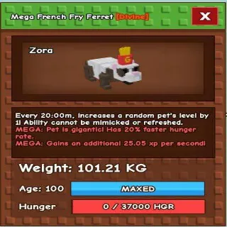 Colossal Mega French Fry Ferret