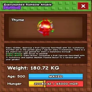Huge Rainbow Anubis