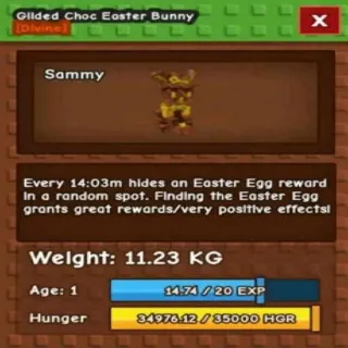 Colossal Gilded Choc Easter Bunny