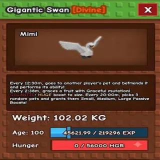 Colossal Gigantic Swan