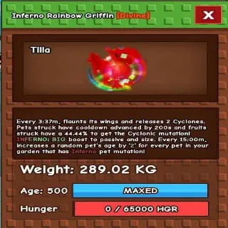 Huge Inferno Rainbow Griffin