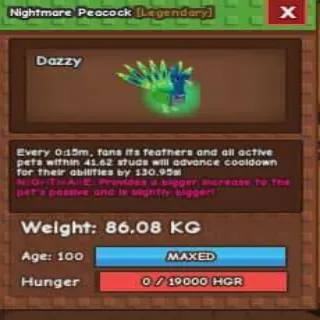 Nightmare Titanic Peacock