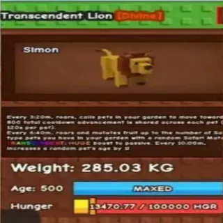 Huge Transcedent Lion