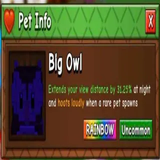 Big Rainbow Owl