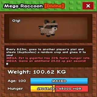 Colossal Mega Racoon