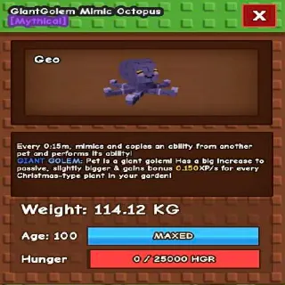 Colossal Mimic Octopus 114kg