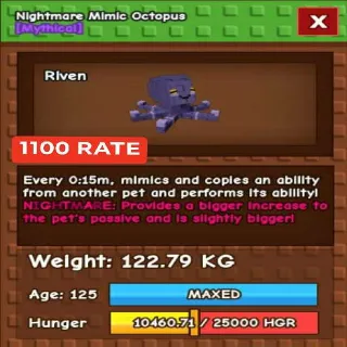 Colossal Nightmare Mimic Octopus