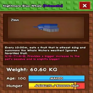 Nightmare Blue Whale